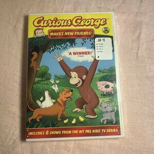 Curious George Makes New Friends DVD Jeff Bennett New Sealed
